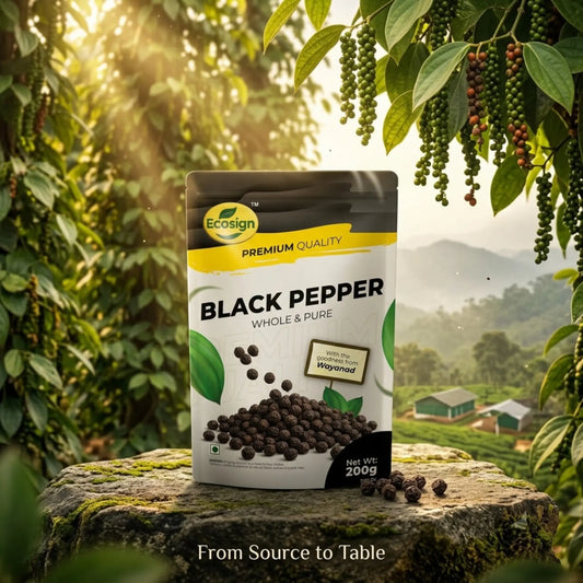 ECOSIGN Whole Black Pepper - Whole & Pure