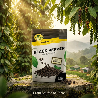 ECOSIGN Whole Black Pepper - Whole & Pure