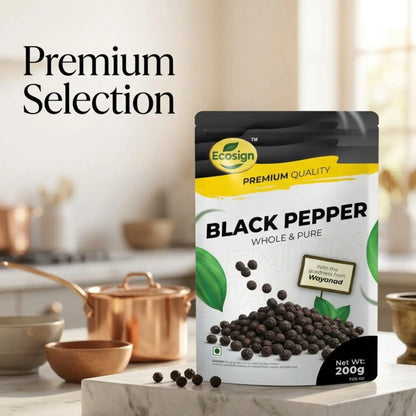 ECOSIGN Whole Black Pepper - Whole & Pure