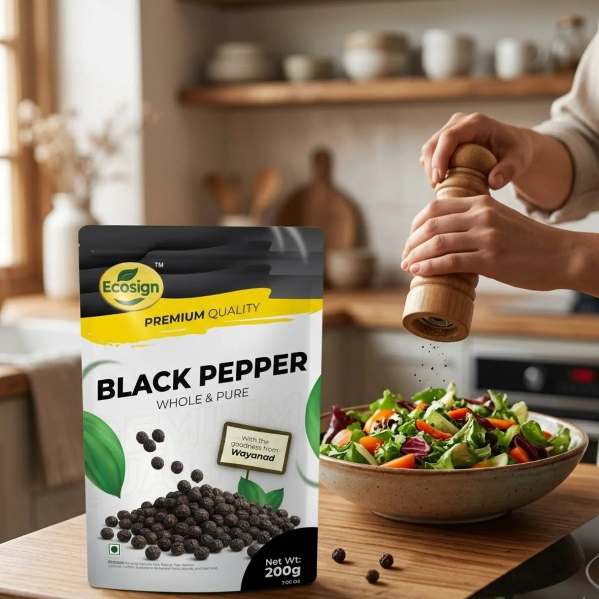 ECOSIGN Whole Black Pepper - Whole & Pure