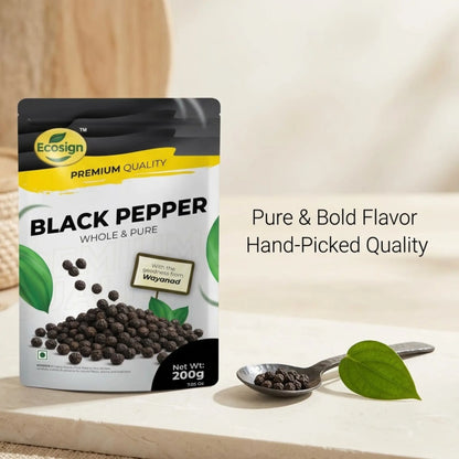 ECOSIGN Whole Black Pepper - Whole & Pure