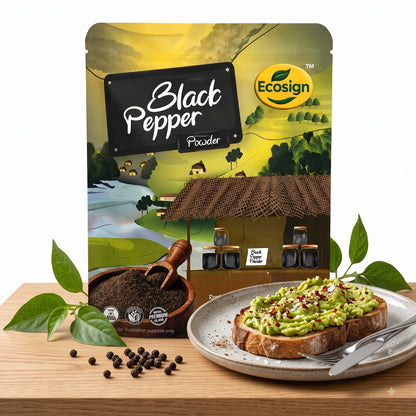 ECOSIGN Black Pepper Powder — Heritage Series Wayanaad