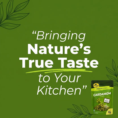 ECOSIGN Whole Green Cardamom (Elaichi) | Premium Natural Spice WAYANAD