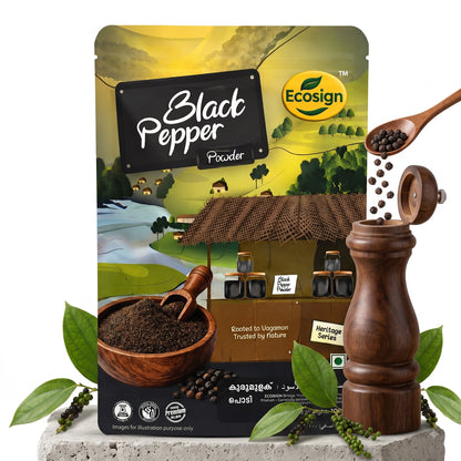 ECOSIGN Black Pepper Powder — Heritage Series Wayanaad
