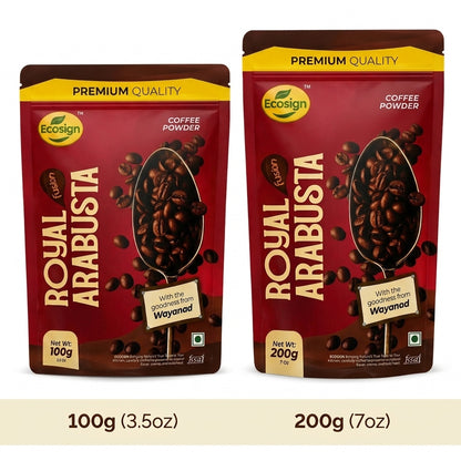 ECOSIGN Royal Arabusta Fusion Coffee – Wayanad
